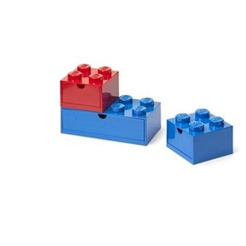 LEGO stolní boxy se zásuvkou Multi-Pack 3 ks - červená, modrá (5711938249830)