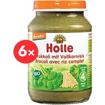 HOLLE BIO Brokolica s celozrnnou ryžou 6× 190 g (7640104954927)