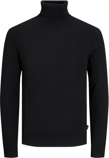 Jack&Jones Pánsky sveter JJEEMIL Regular Fit 12157417 Black XXL