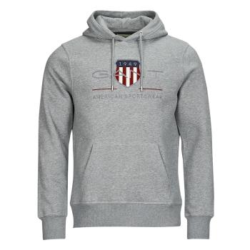 Gant  REG SHIELD HOODIE  Mikiny Šedá