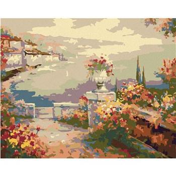 Maľovanie podľa čísel – Kvetinová terasa nad morom (HRAmal00196nad)