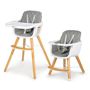 Jedálenská stolička Olivie 2v1 - šedá High chair - grey