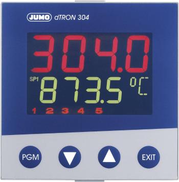 Jumo dTRON 304 PID termostat Pt100, PT500, Pt1000, KTY11-6, L, J, U, T, K, E, NTC, S, R, B, C, D -200 do +2400 °C relé 3