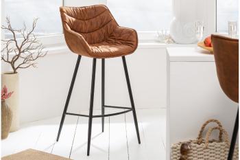 LuxD Dizajnová barová stolička Kiara antik hnedá