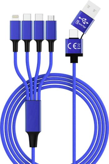 Smrter #####USB-Ladekabel  #####USB-A Stecker, #####USB-C™ Stecker, #####USB-C™ Stecker, #####USB-Micro-B 3.0 Stecker ,