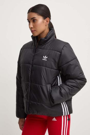 Bunda adidas Originals Adicolor Puffer dámska, čierna farba, zimná, II8455