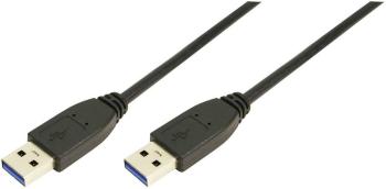 LogiLink #####USB-Kabel #####USB 3.2 Gen1 (USB 3.0 / USB 3.1 Gen1) #####USB-A Stecker, #####USB-A Stecker 3.00 m čierna