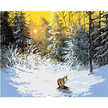 Maľovanie podľa čísel - Líška v zasneženom lese (HRAbz33283nad)