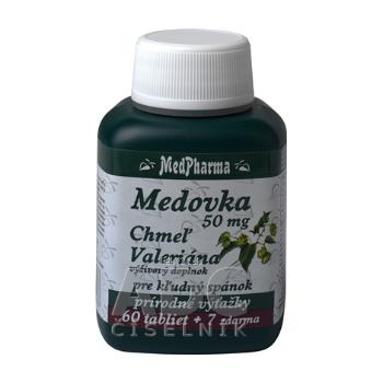 MedPharma MEDOVKA 50MG + CHMEĽ + VALERIÁNA