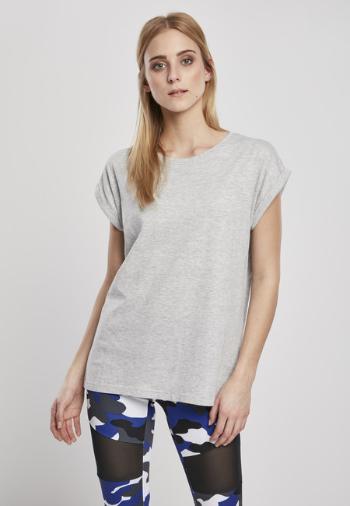 Urban Classics Ladies Extended Shoulder Tee lightgrey - 5XL