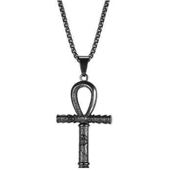 Náhrdelník Ornament Cross Čierna KP22860