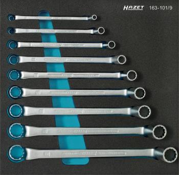 Hazet  163-101/9 súprava obojstranných očkových kľúčov 9-dielna 6 - 23 mm  DIN 838, DIN ISO 10104