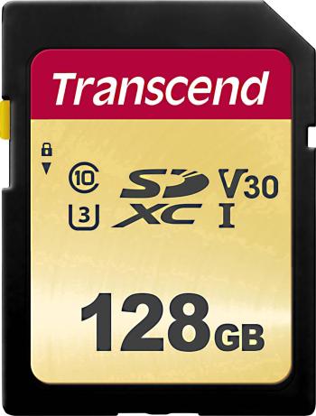 Transcend Premium 500S SDXC karta 128 GB Class 10, UHS-I, UHS-Class 3, v30 Video Speed Class
