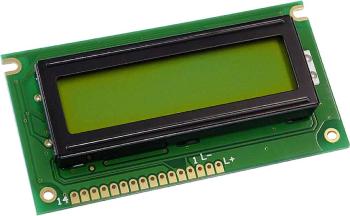 Display Elektronik LCD displej   žltozelená 16 x 2 Pixel (š x v x h) 84 x 44 x 10.1 mm DEM16217SYH-LY
