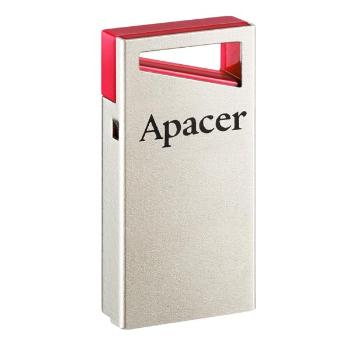 Apacer USB flash disk, USB 2.0, 64GB, AH112, strieborný, AP64GAH112R-1, USB A, s pútkom