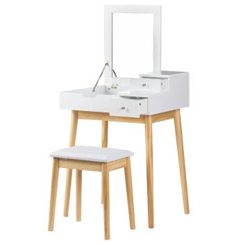 Kozmetický stolík so zrkadlom toilet table