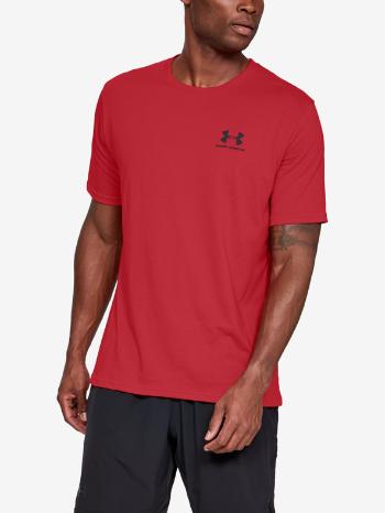 Under Armour Sportstyle Left Chest SS Tričko Červená