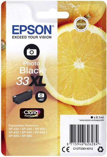 Epson Ink T3361, 33XL originál  foto čierna C13T33614012
