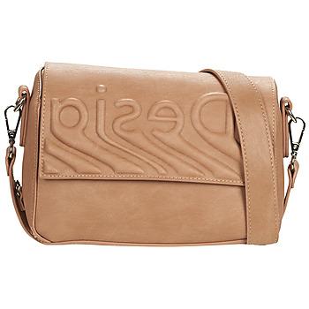 Desigual  Tašky cez rameno BAG_PSICO LOGO PHUKET STRAIGHT MINI  Hnedá