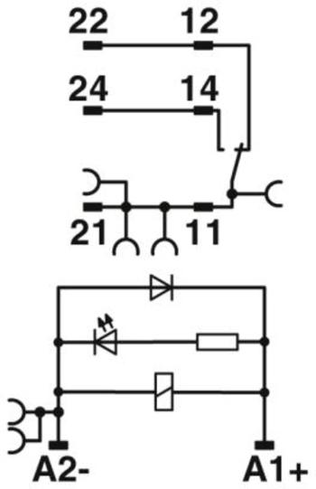 Phoenix Contact RIF-1-RPT-LDP-24DC/1X21MS reléový modul     10 ks