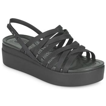 Crocs  CROCS BROOKLYN STRAPPY LOWWDGW  Sandále Čierna