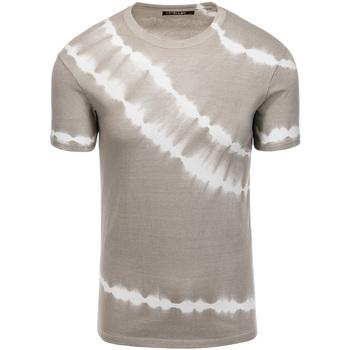 Ombre  Tričká a polokošele Pánske bavlnené tričko TIE DYE - sivé V4 S1622  viacfarebny