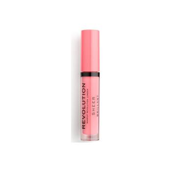 Makeup Revolution  Sheer Brilliant Lip Gloss  Lesky na pery Ružová