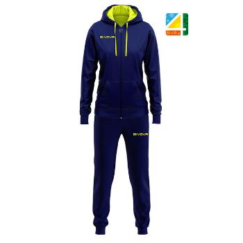 TUTA LADY BLU/GIALLO FLUO Tg. 2XS