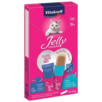 Vitakraft Cat pochúťka Jelly Lovers losos, platesa 6× 15 g (4008239594716)