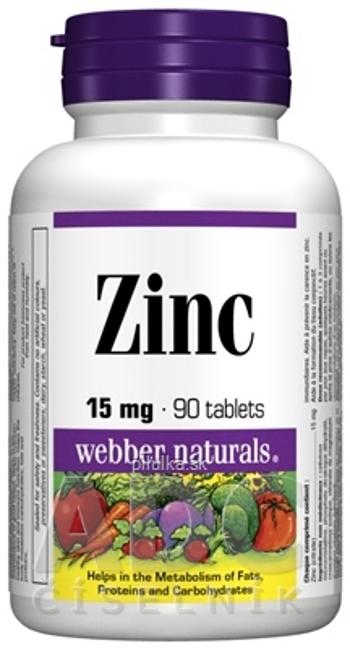 Webber Naturals Zinok 15 mg 90 tabliet