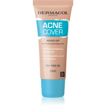 Dermacol Acne Cover upokojujúci make-up s čajovníkovým olejom odtieň No. 3 30 ml