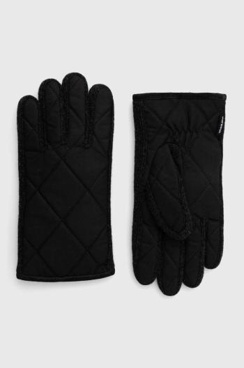 Rukavice Barbour Winterdale Gloves pánske, čierna farba, MGL0129