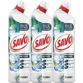 SAVO Turbo na vodný kameň WC gél 3× 700 ml (CISWC168s3)