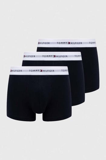 Boxerky Tommy Hilfiger 3-pak pánske, tmavomodrá farba