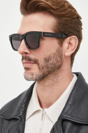 Slnečné okuliare Gucci pánske, čierna farba