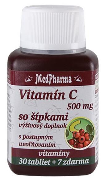MedPharma Vitamín C 500 mg so šípkami 37 tabliet