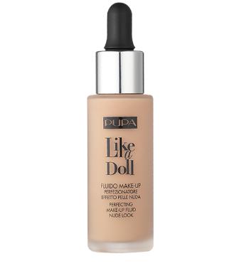 PUPA Milano Tekutý make-up SPF 15 Like A Doll (Perfecting Make-Up Fluid) 30 ml 020 Light Beige