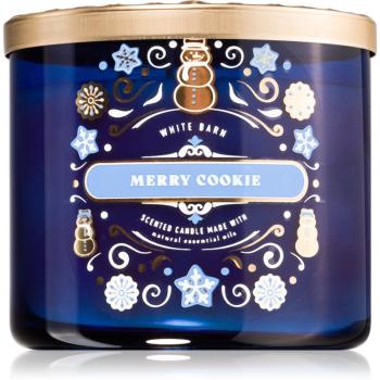 Bath & Body Works Merry Cookie vonná sviečka 411 g