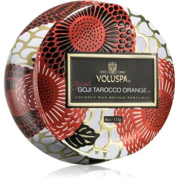 VOLUSPA Japonica Holiday Spiced Goji Tarocco Orange vonná sviečka v plechu 113 g