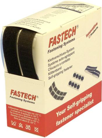FASTECH® B20-SKL999905 pásik so suchým zipsom zalepenie hotmelt háčiková a flaušová časť (d x š) 5000 mm x 20 mm čierna