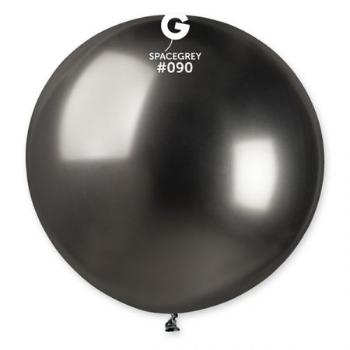 Gemar Guľatý chrómový balónik SHINY šedý 80 cm