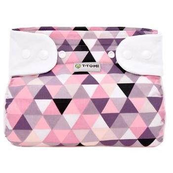 T-TOMI ortopedické abdukčné nohavičky – patentky, Pink Triangles (3 – 6 kg) (8594166547568)