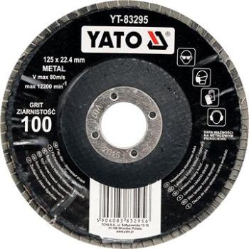 Yato Kotúč lamelový korundový 125 × 22,2 mm vypuklý brúsny P80 (5906083832949)