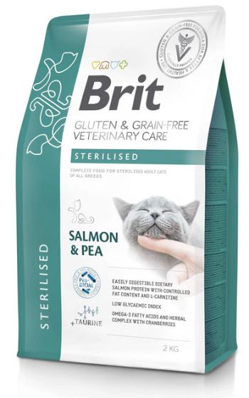 Brit Veterinary Diets GF cat Sterilised granule pre mačky 2kg