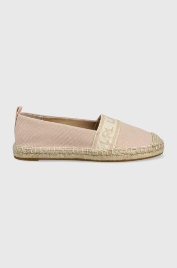 Espadrilky Lauren Ralph Lauren Caylee ružová farba,