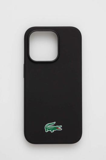 Puzdro na mobil Lacoste iPhone 14 Pro 6,1" čierna farba