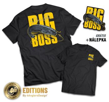 4anglersdesign tričko big boss - xxxl