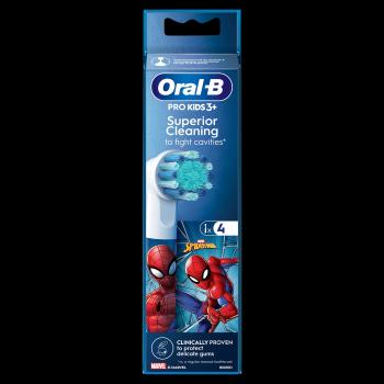 ORAL-B Pro Kids náhradné hlavice s motivom Spidermana 4 ks