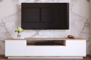 Sofahouse Dizajnový TV stolík Belisario 180 cm biely