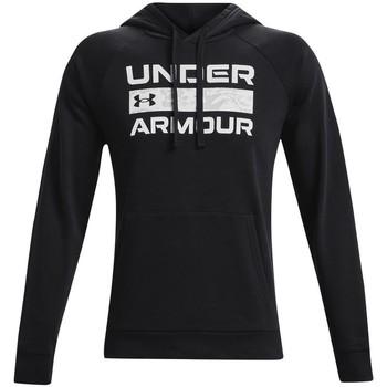 Under Armour  Mikiny Rival Fleece Signature Hoodie  Čierna